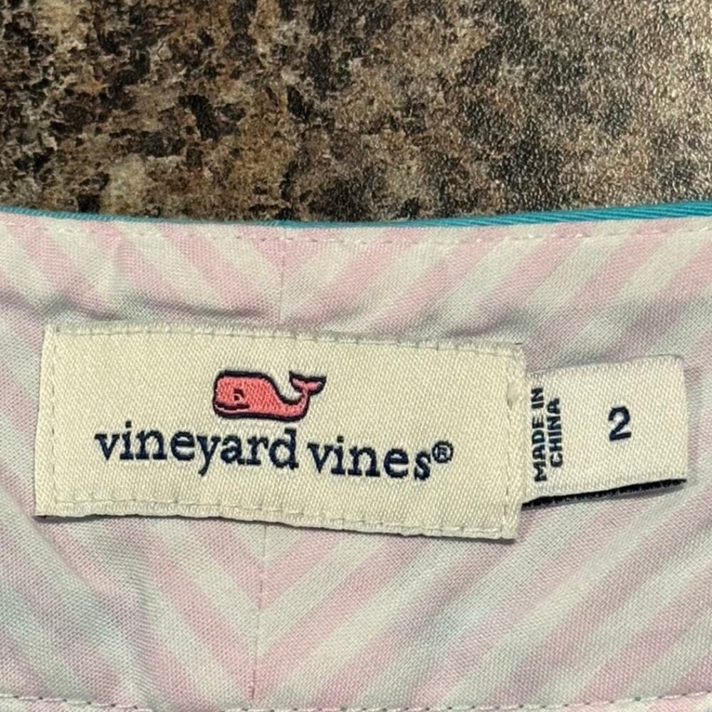 Vineyard Vines Shorts Chino Preppy Academia Cottage Minimalist Flat Front Blue 2 - Picture 2 of 6